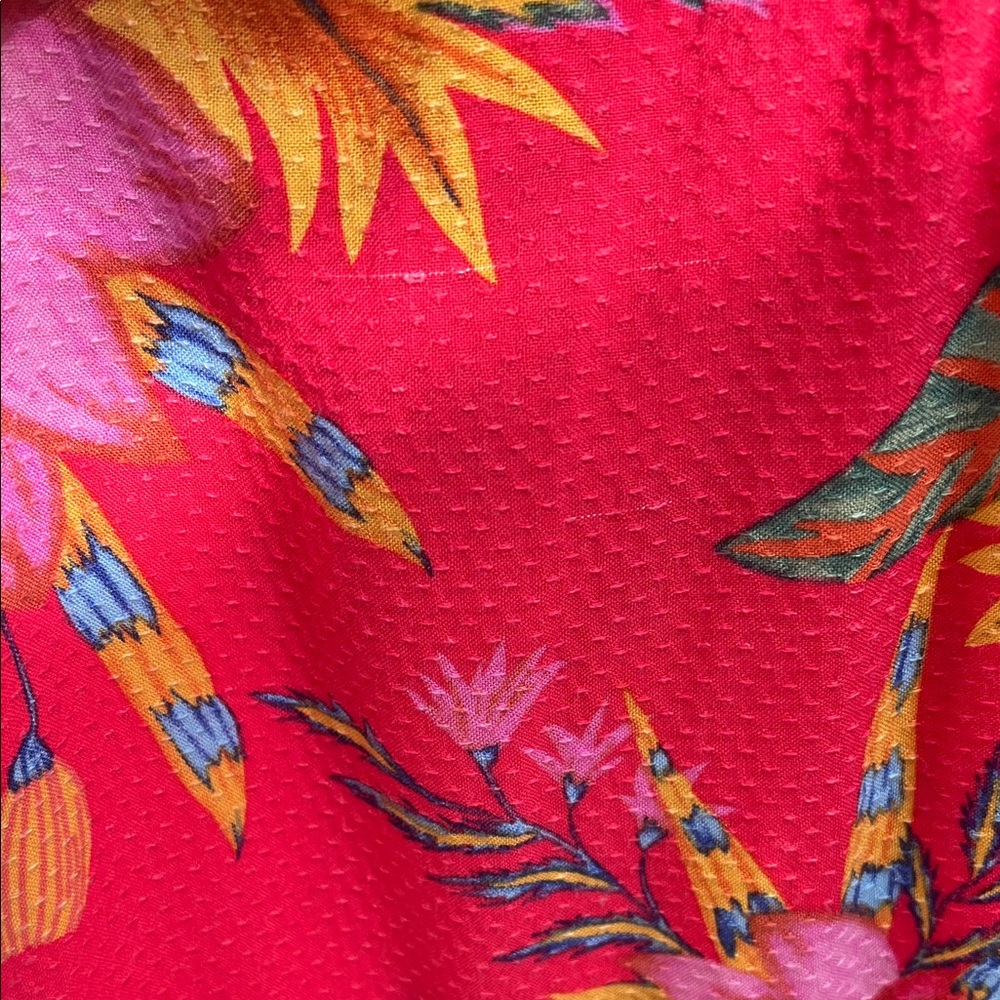 RACHEL Rachel Roy Red Floral A-Line Skirt - Size Small - Picture 6 of 6